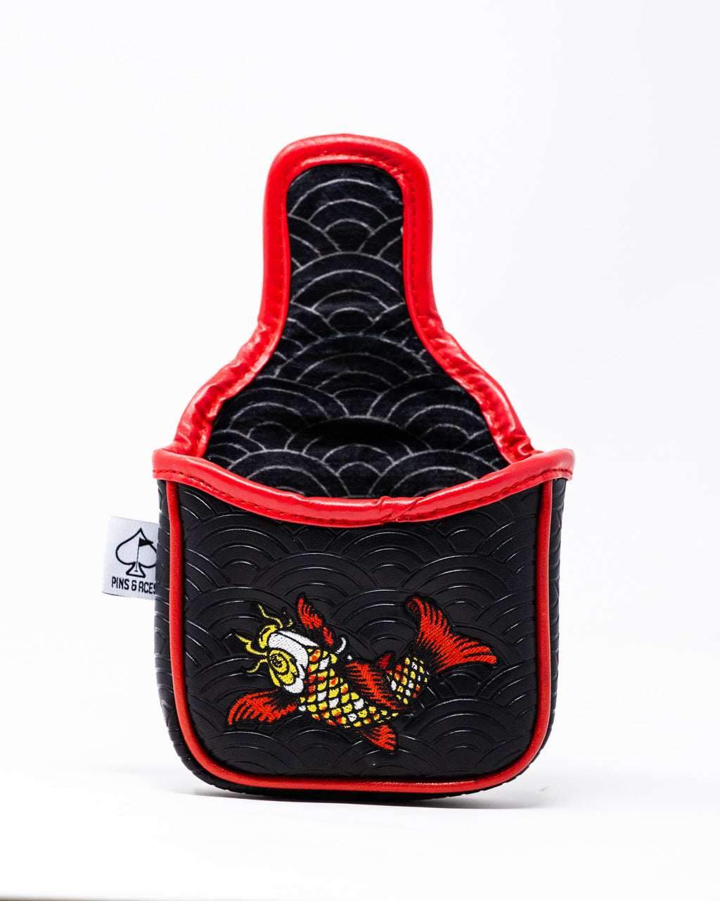 Pins and Aces Koi Flow - Mallet Putter Cover — color detail