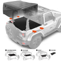 GPCA Jeep Wrangler JK 2DR Cargo Cover (2007-2018) — main product shot