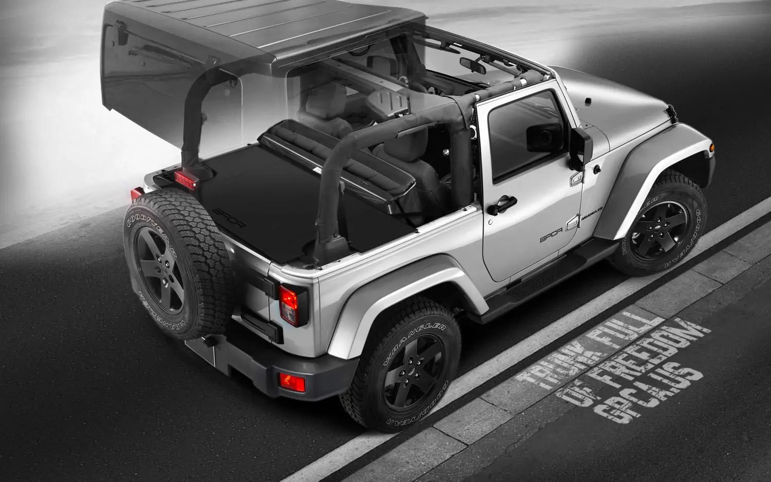GPCA Jeep Wrangler JK 2DR Cargo Cover (2007-2018) — packaging
