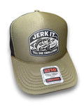 Luckless Outfitters Jerk It Till She Swallows | Funny Trucker Hat — main product shot