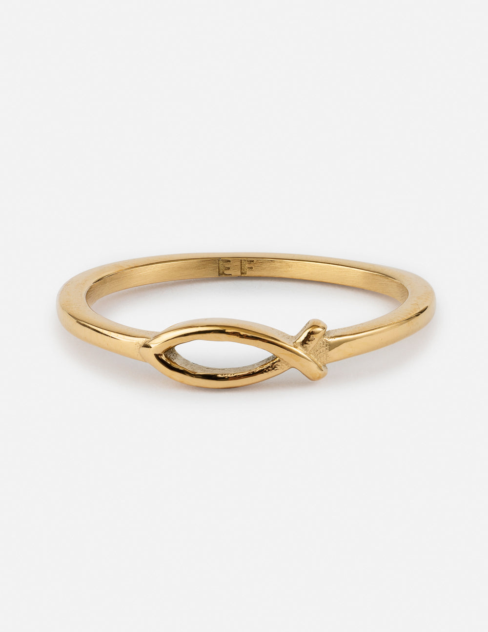 Elevated Faith Jesus Fish Ring — main product shot
