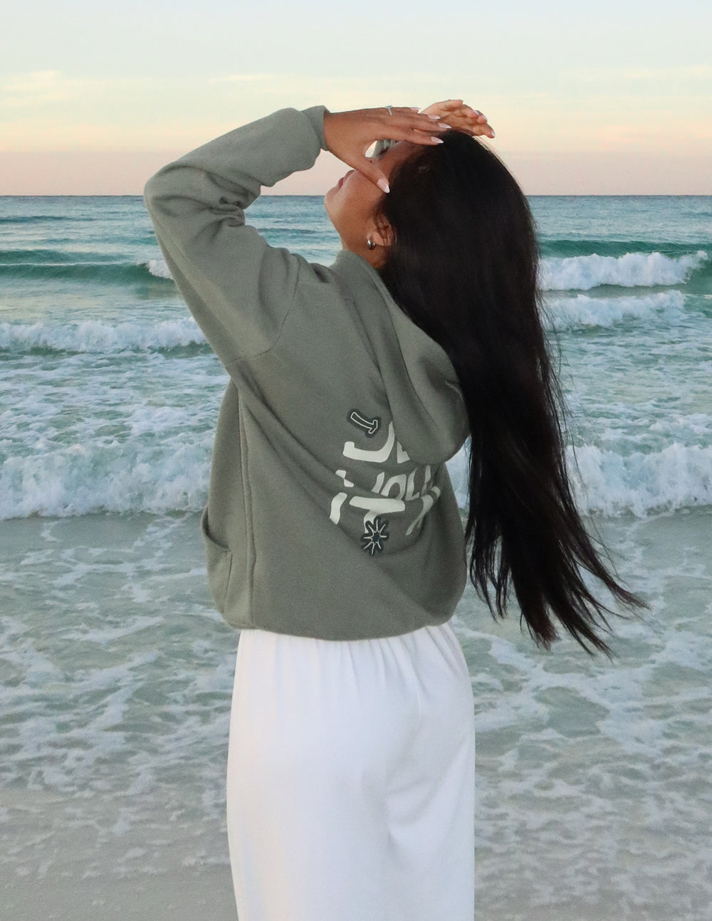 Elevated Faith Jesus Holds It All Unisex Hoodie — comparison shot