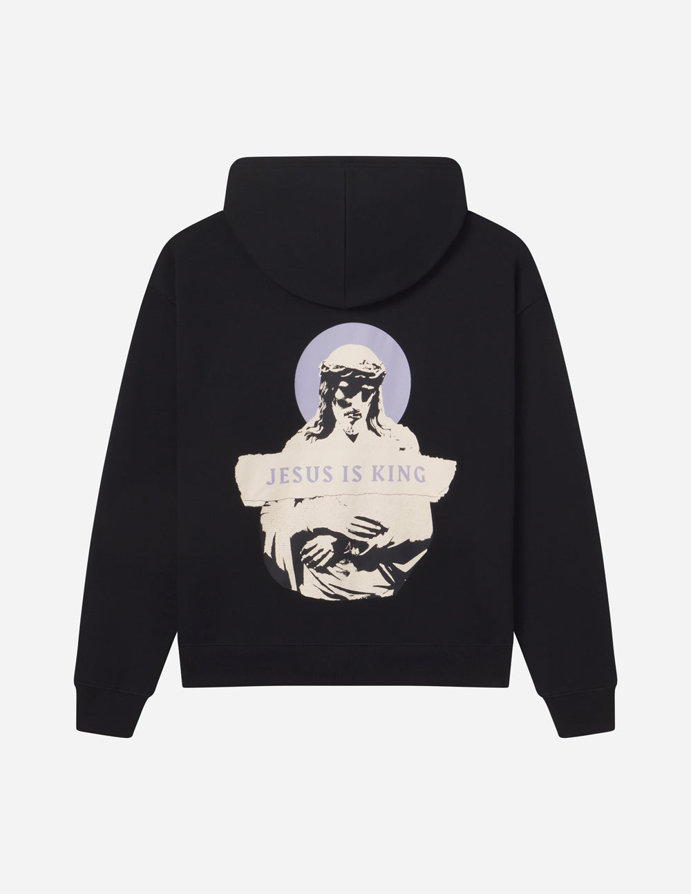 Elevated Faith Jesus Is King Black Unisex Hoodie — detail shot 9