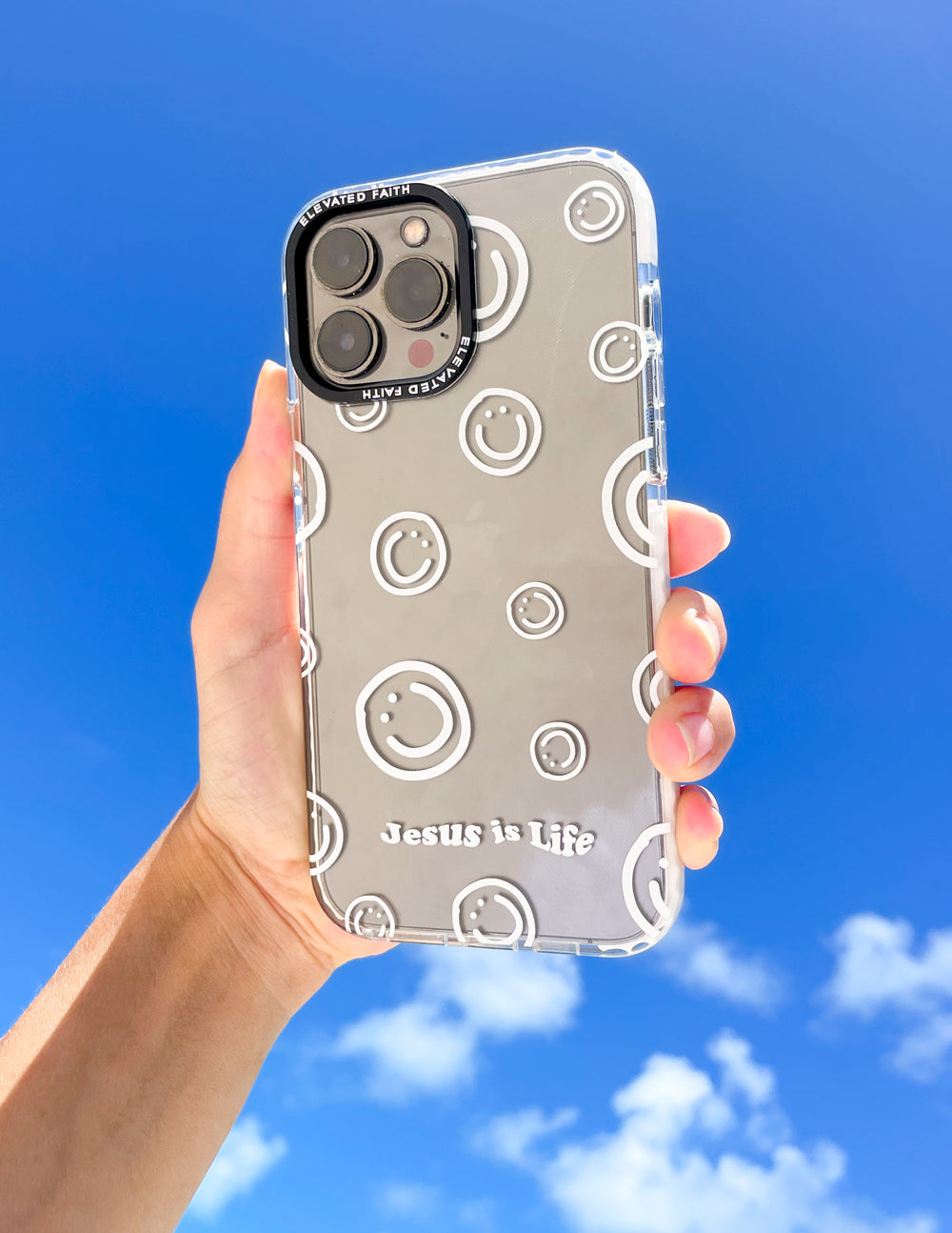 Elevated Faith Jesus is Life Phone Case — alternative angle