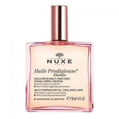 Nuxe Huile Prodigieuse Florale: Multi-Purpose Floral Dry Oil for Intense Hydration, Natural Radiance for Face, Body & Hair - 50ml