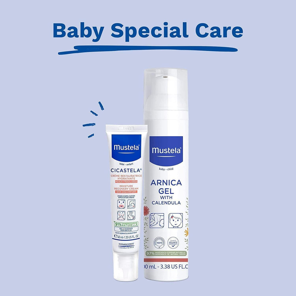 Mustela Arnica Organic Moisturizing Gel - Natural Baby Skincare Gel with Arnica & Calendula