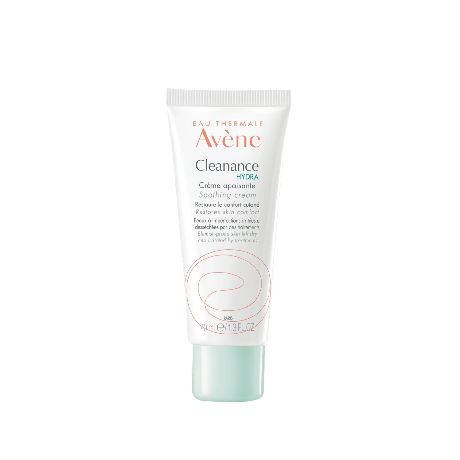 Avene Cleanance Hydra Moisturizing Cream for Dry & Damaged Skin - 40ml Compact Size, Hydrating & Gentle