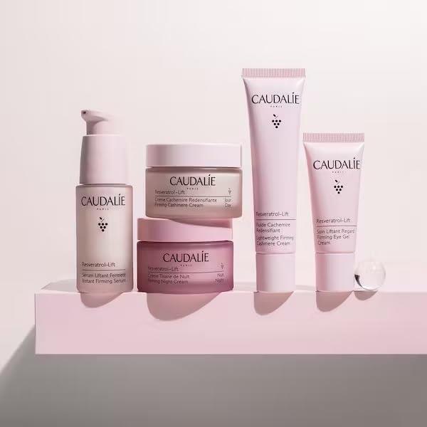Caudalie Resveratrol Lift Anti-Aging Face Cream - Lightweight Firming & Moisturizing Cashmere Cream for Aging Skin