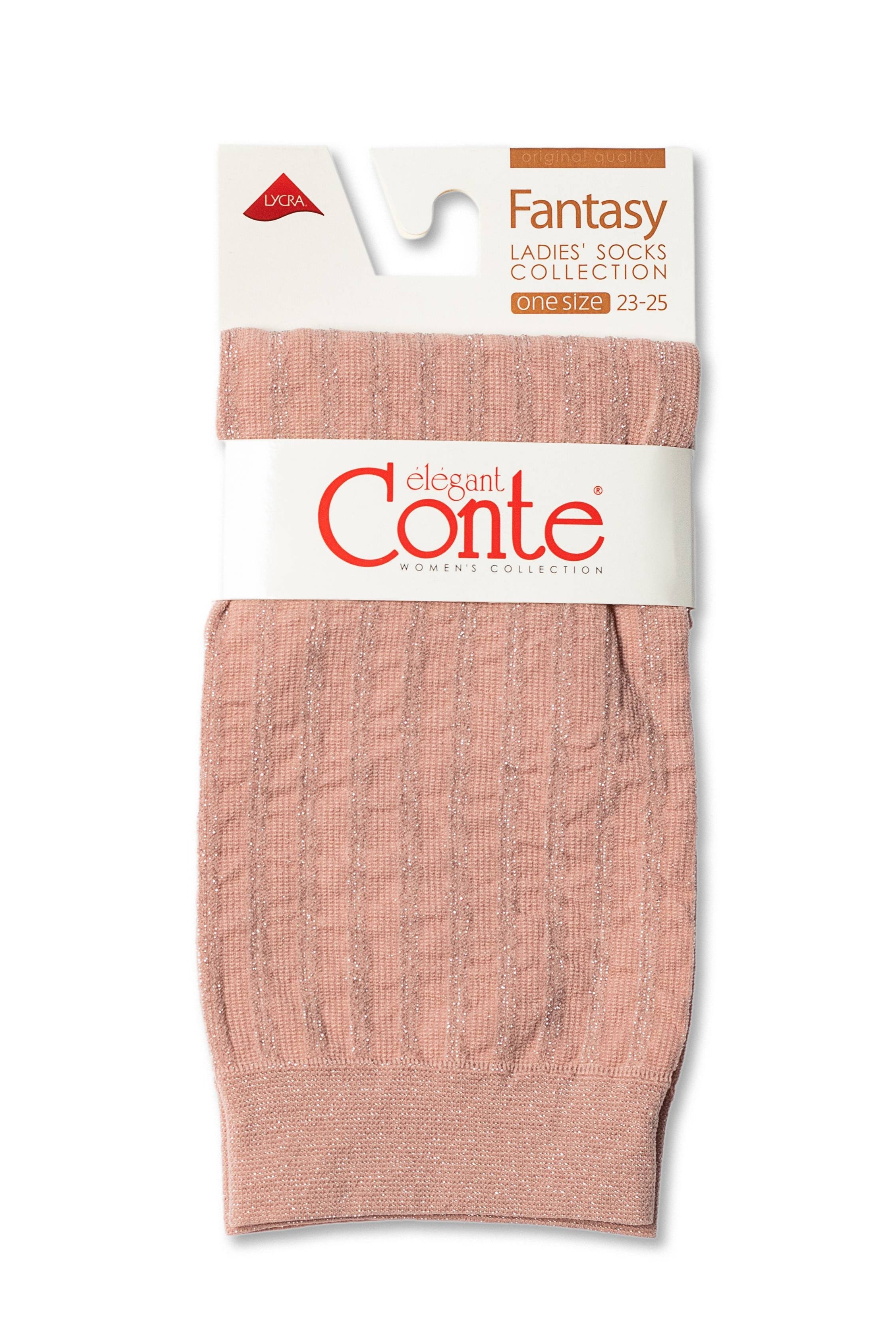 TheRanok.com Socks Conte Fantasy - Lurex Stripe — lifestyle context