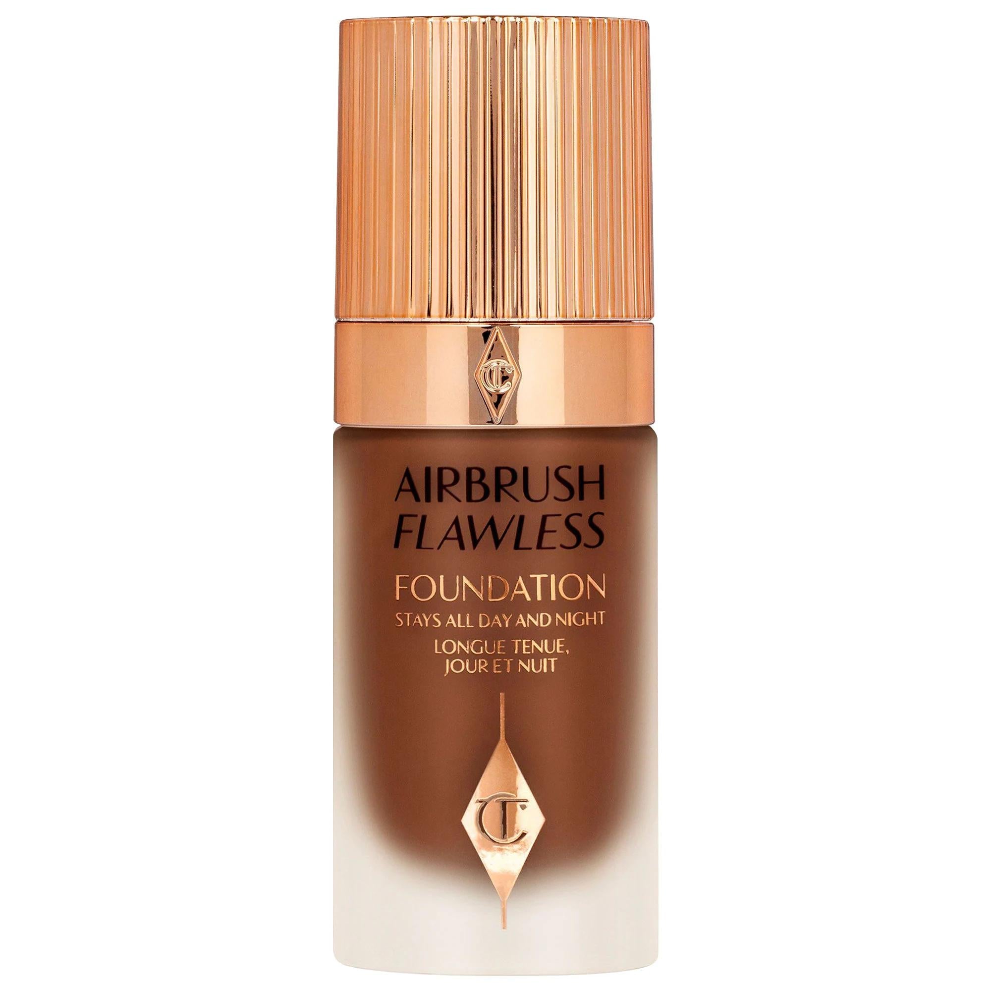 Charlotte Tilbury Airbrush Flawless Foundation: Full Coverage, Matte Finish, Longwear & Wrinkle Reducing - Hydrating, Vegan & Cruelty-Free