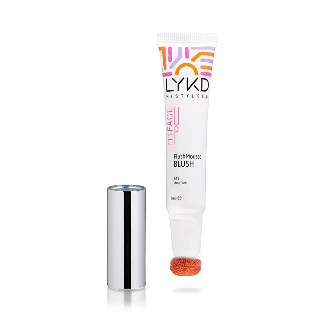 LYKD Cherry Flush Mousse Blush: Buildable, Natural Looking Liquid Blush for Flushed Cheeks - Easy to Apply, Vibrant Color