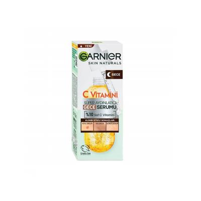 Garnier Vitamin C Serum - Anti-aging Night Serum for Brightening & Hydration, Vegan Skincare, 1.01 fl oz