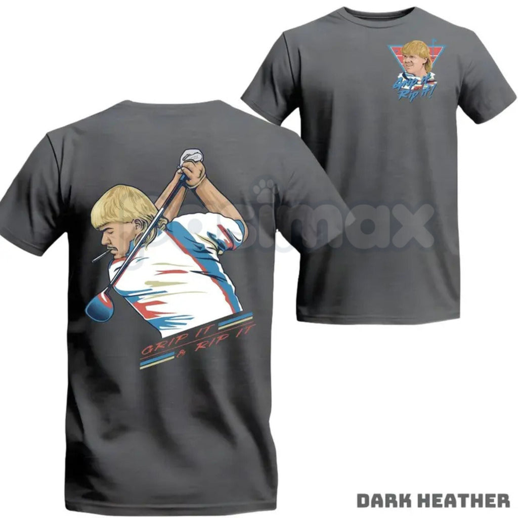 John Daly "Golf of America" 4th of July T-Shirt – Grip It and Rip It Patriotic Graphic Tee, Premium 100% Cotton Independence Day Top, Soft Lived-In Heavyweight American Golf Shirt, Made in USA
