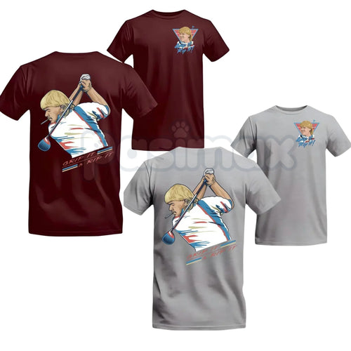 John Daly "Golf of America" 4th of July T-Shirt – Grip It and Rip It Patriotic Graphic Tee, Premium 100% Cotton Independence Day Top, Soft Lived-In Heavyweight American Golf Shirt, Made in USA