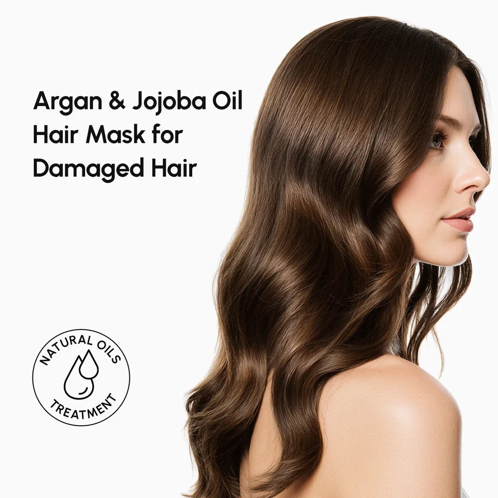 Maree Argan Oil & Biotin Hair Repair Mask — detail close-up