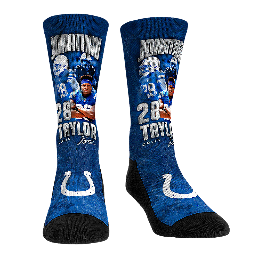 Rock 'Em Socks Jonathan Taylor - Indianapolis Colts  - Retro Photo — main product shot