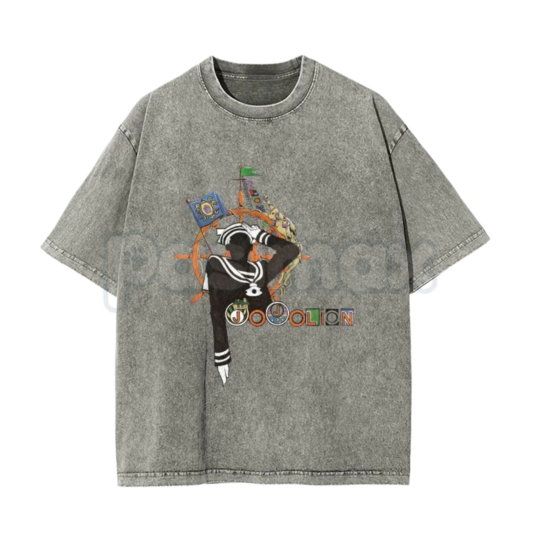 Pasimax Josuke Higashikata Jojolion Tee – JoJo's Bizarre Adventure Part 8 Retro Wash Cotton Unisex Graphic Shirt — main produ