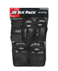 187 Killer Pads 6-Pack Junior Pad Set Combo - Black by Skates USA