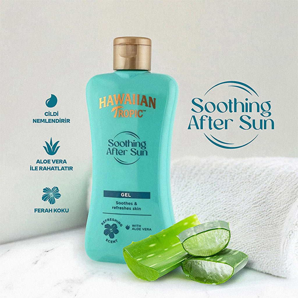 Hawaiian Tropic Aloe Vera After Sun Gel: Soothing Sunburn Relief, Vegan & Cruelty-Free, Recycled Packaging - 6.76 fl oz