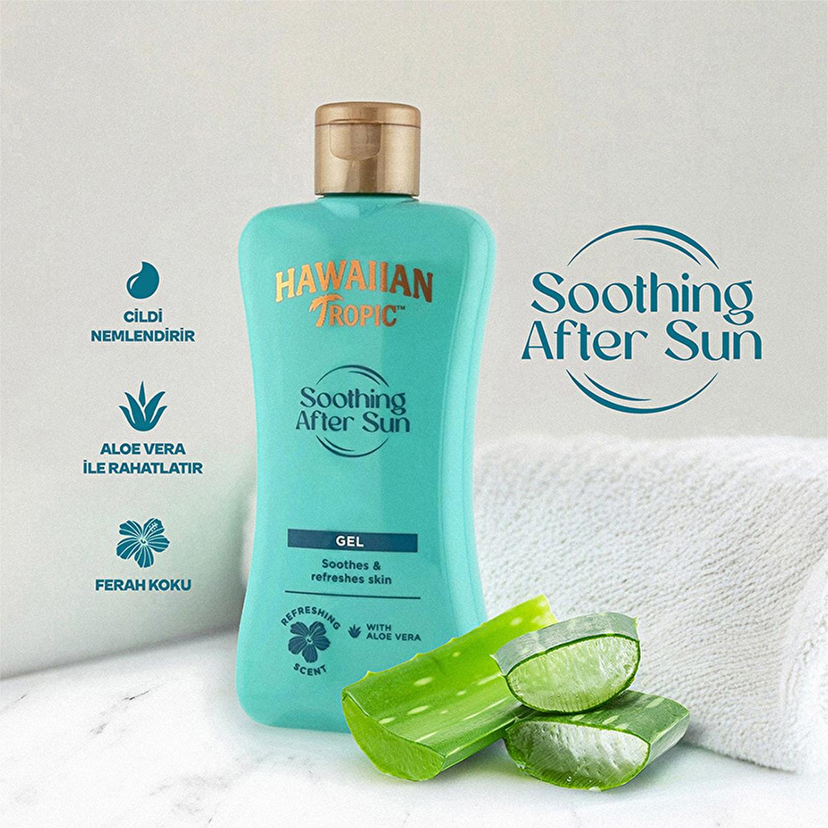 Hawaiian Tropic Aloe Vera After Sun Gel: Soothing Sunburn Relief, Vegan & Cruelty-Free, Recycled Packaging - 6.76 fl oz