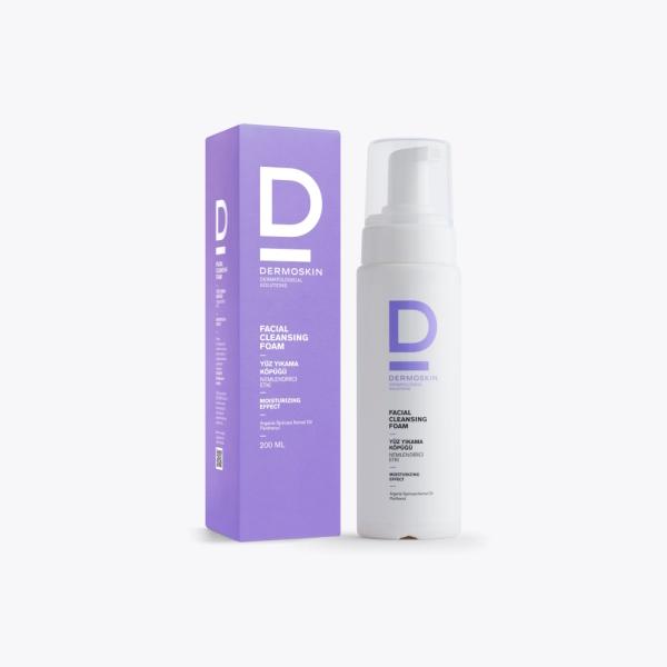 Dermoskin Facial Cleansing Foam - Gentle, Hypoallergenic, Paraben-Free Cleanser for Sensitive Skin
