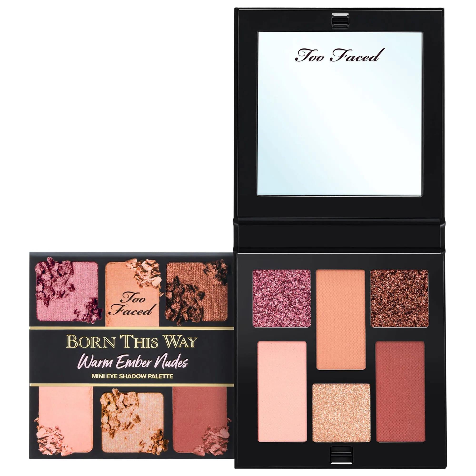 Mini Born This Way Eyeshadow Palette - 6 Highly Pigmented Neutral Shades, Cruelty-Free Makeup, Mini Size