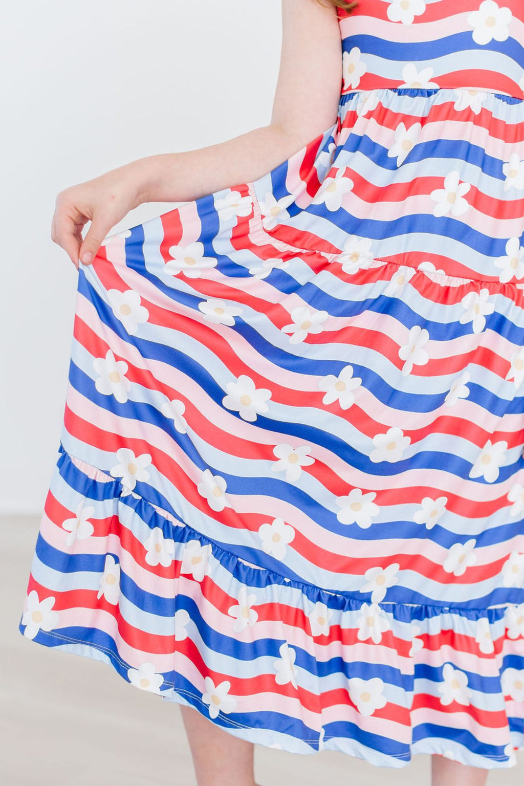Mila & Rose ® July Vibes Ruffle Maxi Dress — back view