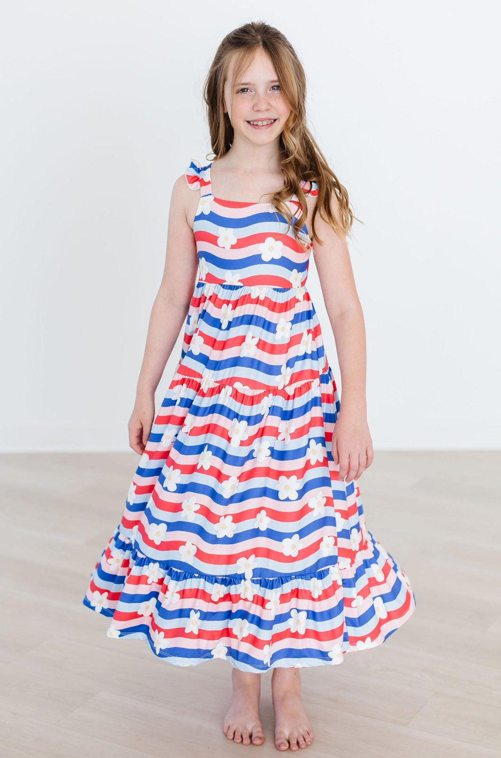 Mila & Rose ® July Vibes Ruffle Maxi Dress — alternative angle