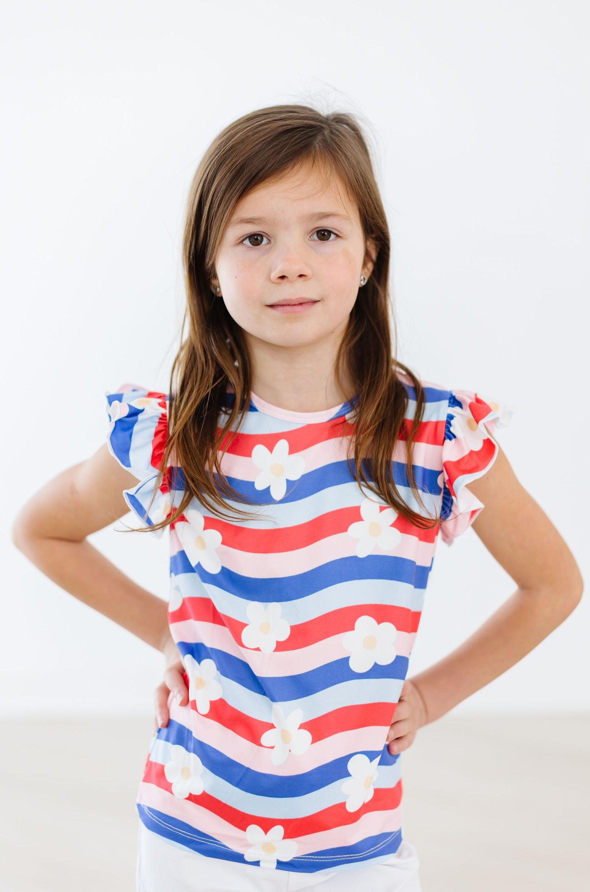 Mila & Rose ® July Vibes S/S Ruffle Tee — lifestyle context