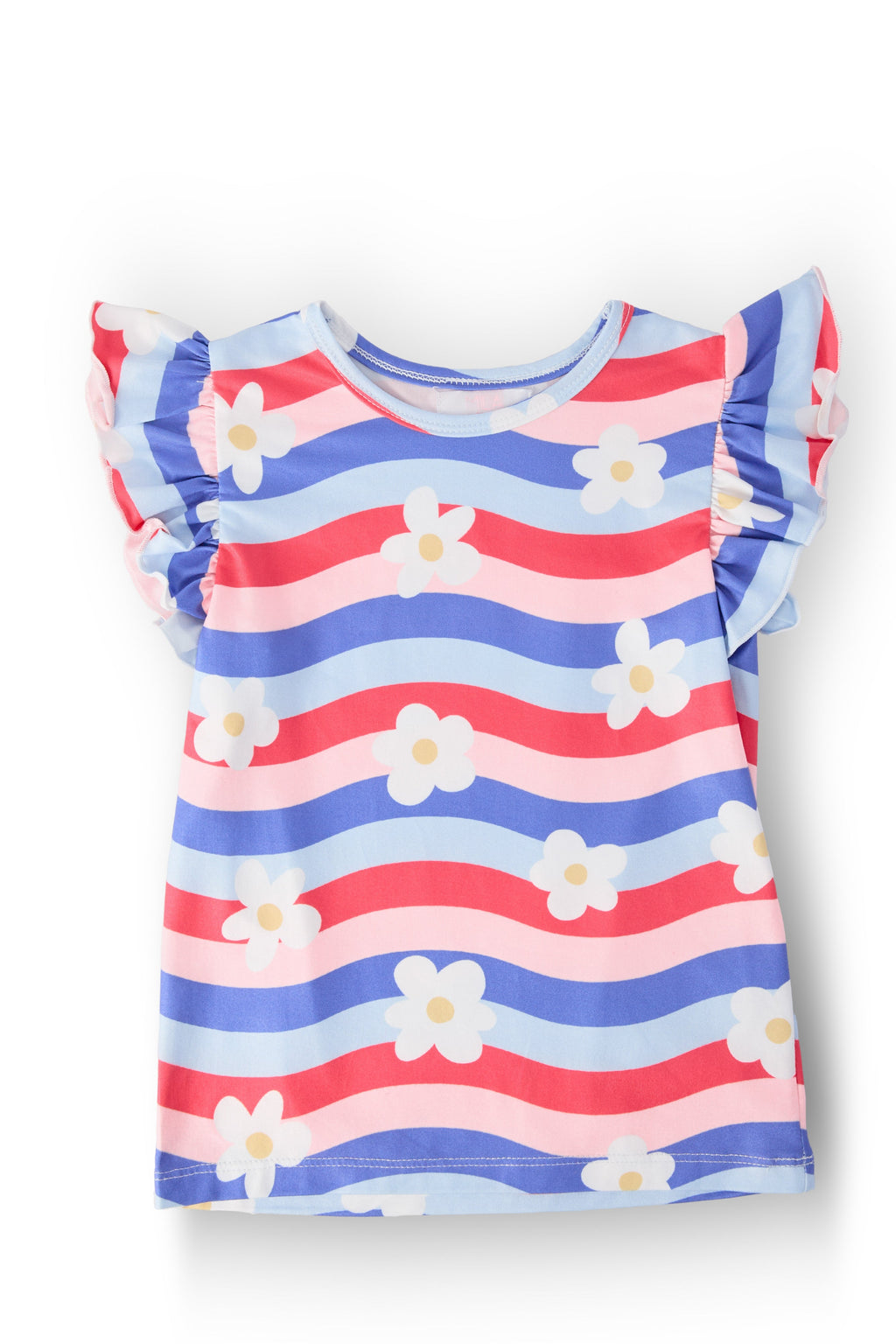 Mila & Rose ® July Vibes S/S Ruffle Tee — main product shot