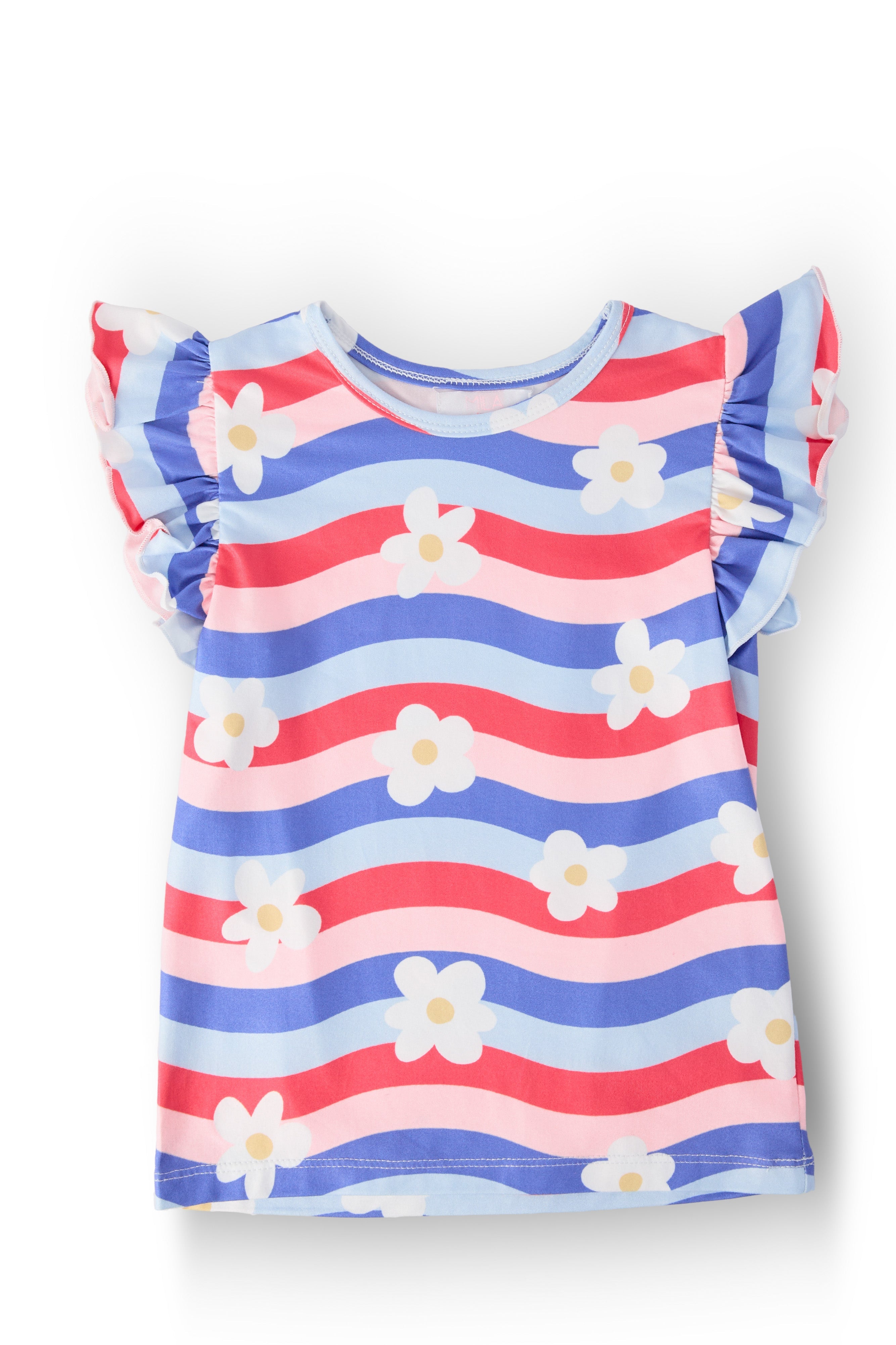 Mila & Rose ® July Vibes S/S Ruffle Tee — main product shot