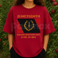 Juneteenth Emancipation Day T-Shirt – Black American Heritage Flag June 19 1865 Graphic Tee