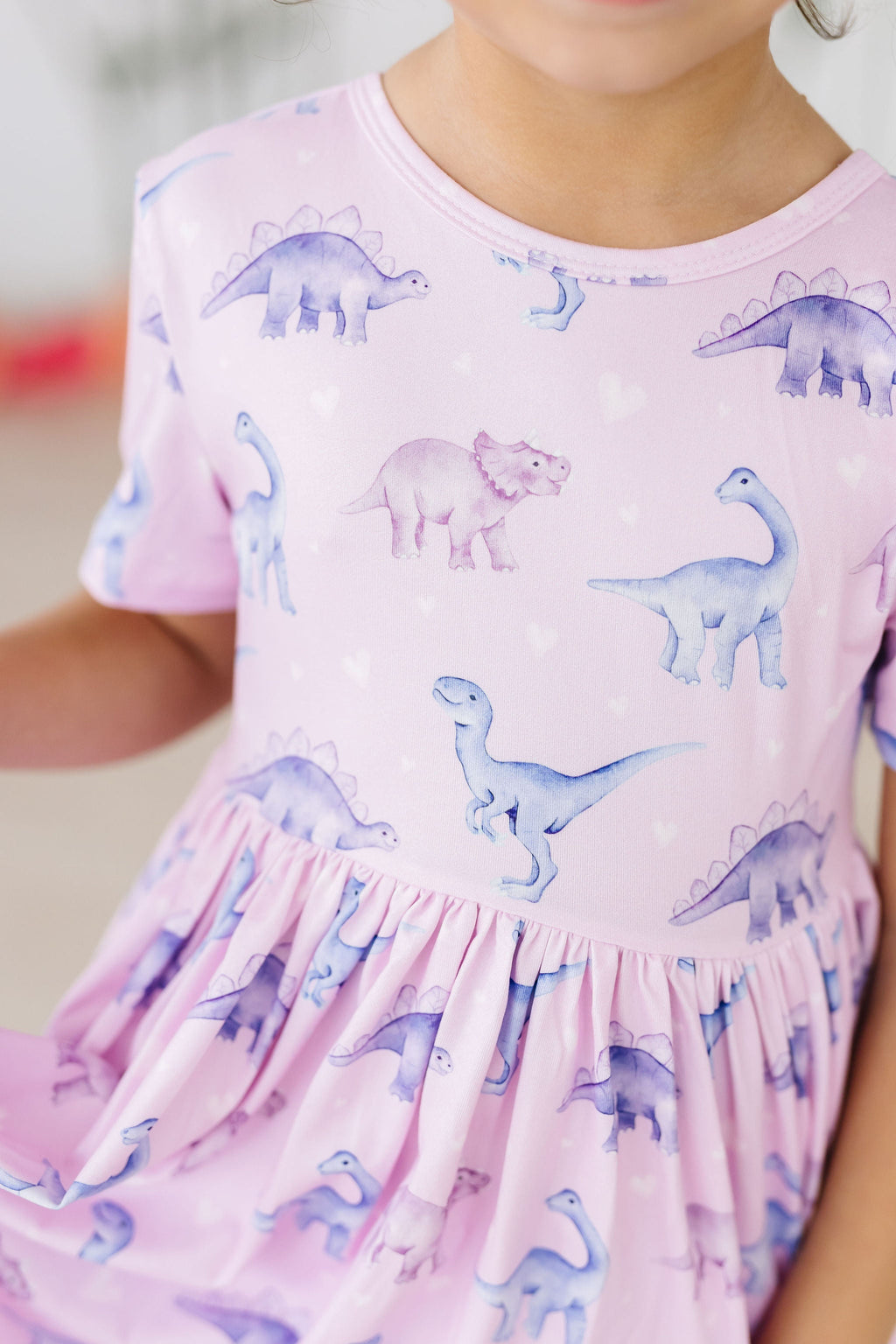 Mila & Rose ® Jurassic Joy S/S Pocket Twirl Dress — detail close-up