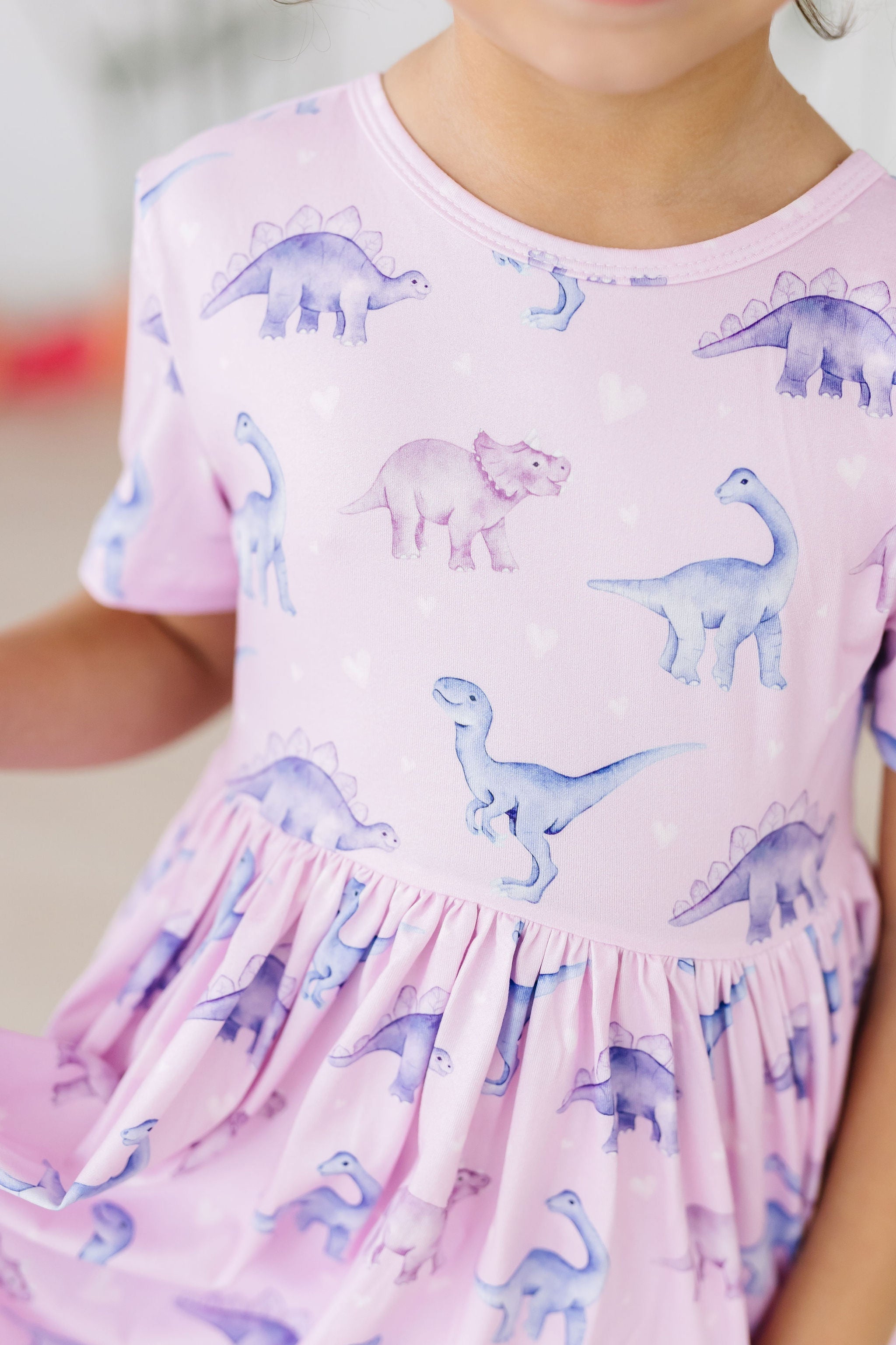 Mila & Rose ® Jurassic Joy S/S Pocket Twirl Dress — detail close-up