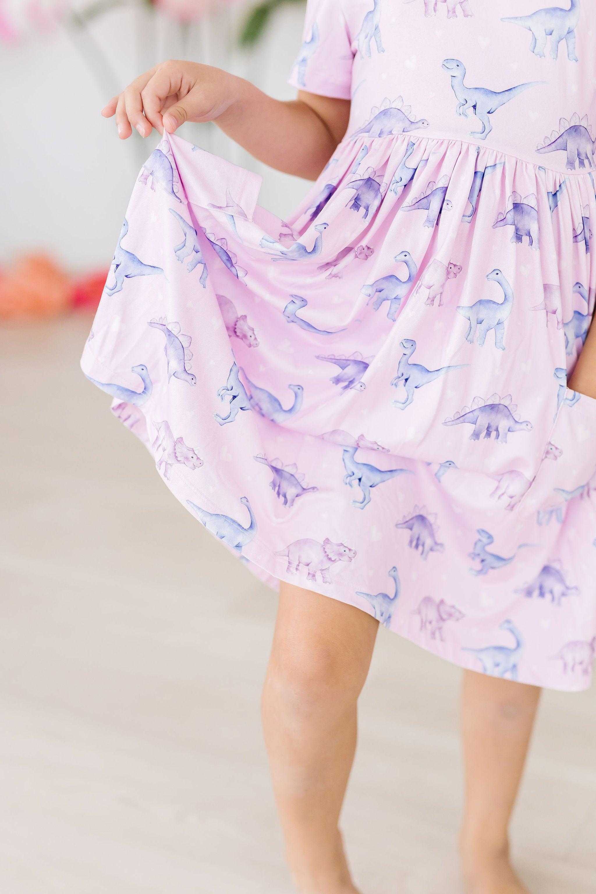 Mila & Rose ® Jurassic Joy S/S Pocket Twirl Dress — side view