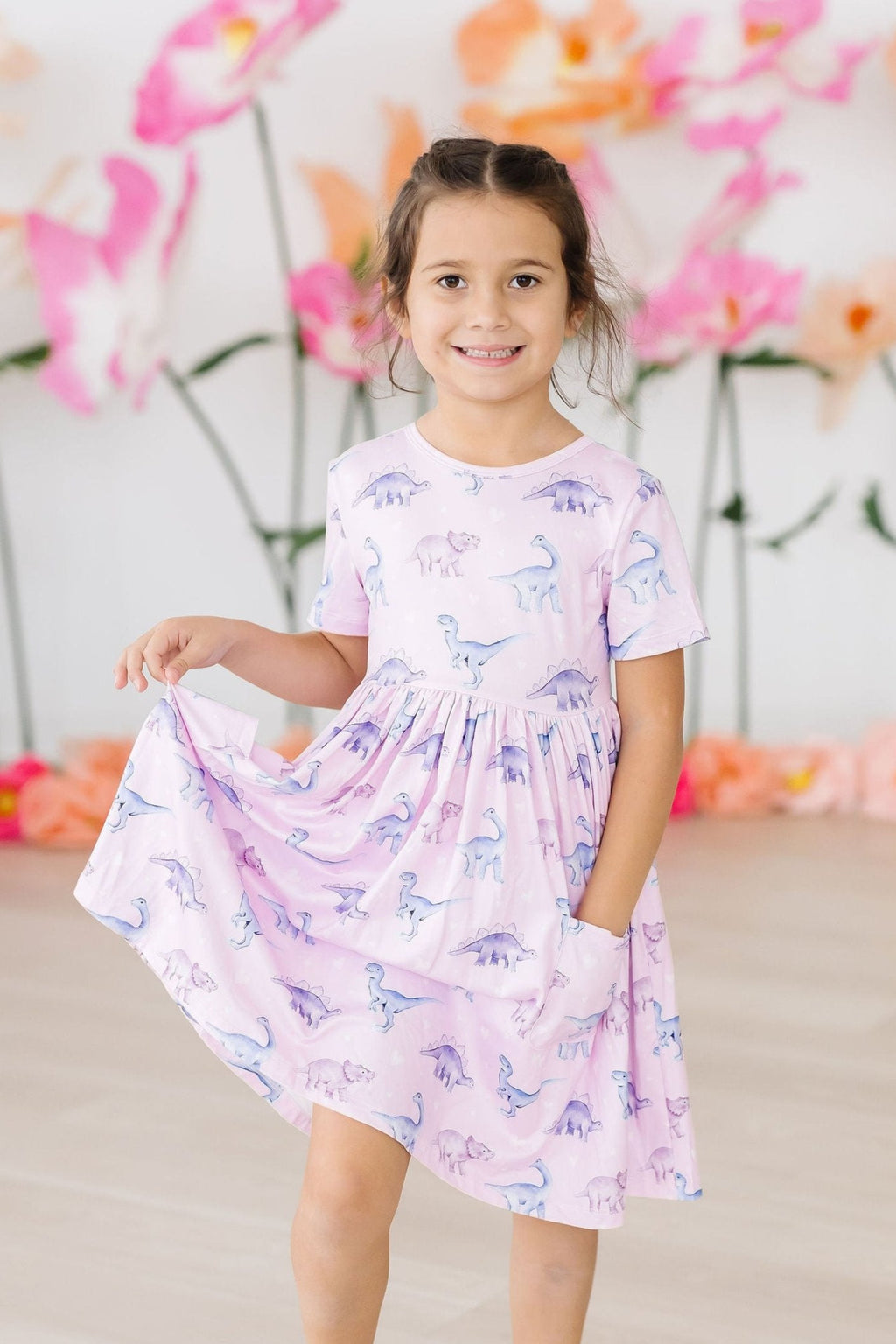 Mila & Rose ® Jurassic Joy S/S Pocket Twirl Dress — main product shot