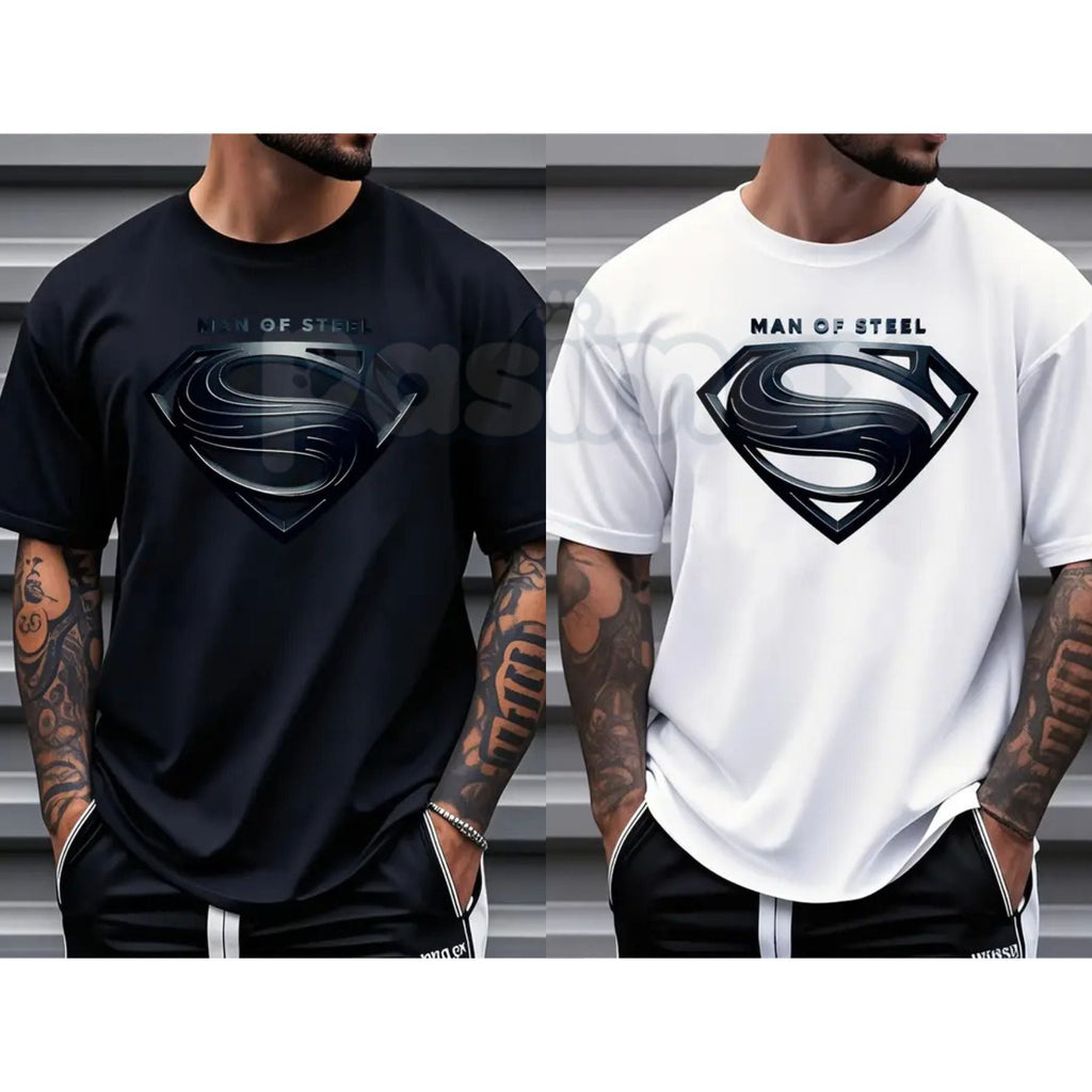 Justice League Men's Plus Size Casual T-Shirt – Iconic DC Comics Crew Neck Graphic Tee, Premium 100% Cotton Superhero Top, Soft Lived-In Heavyweight Big & Tall League Shirt, Made in USA