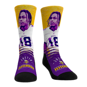 Rock 'Em Socks Justin Jefferson - Minnesota Vikings - Jumbotron