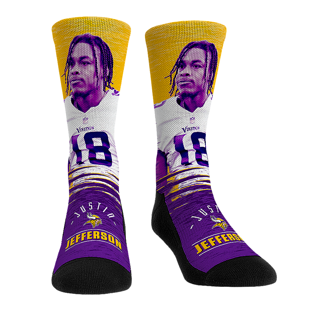 Rock 'Em Socks Rock 'Em Socks Justin Jefferson - Minnesota Vikings - Jumbotron — main product shot