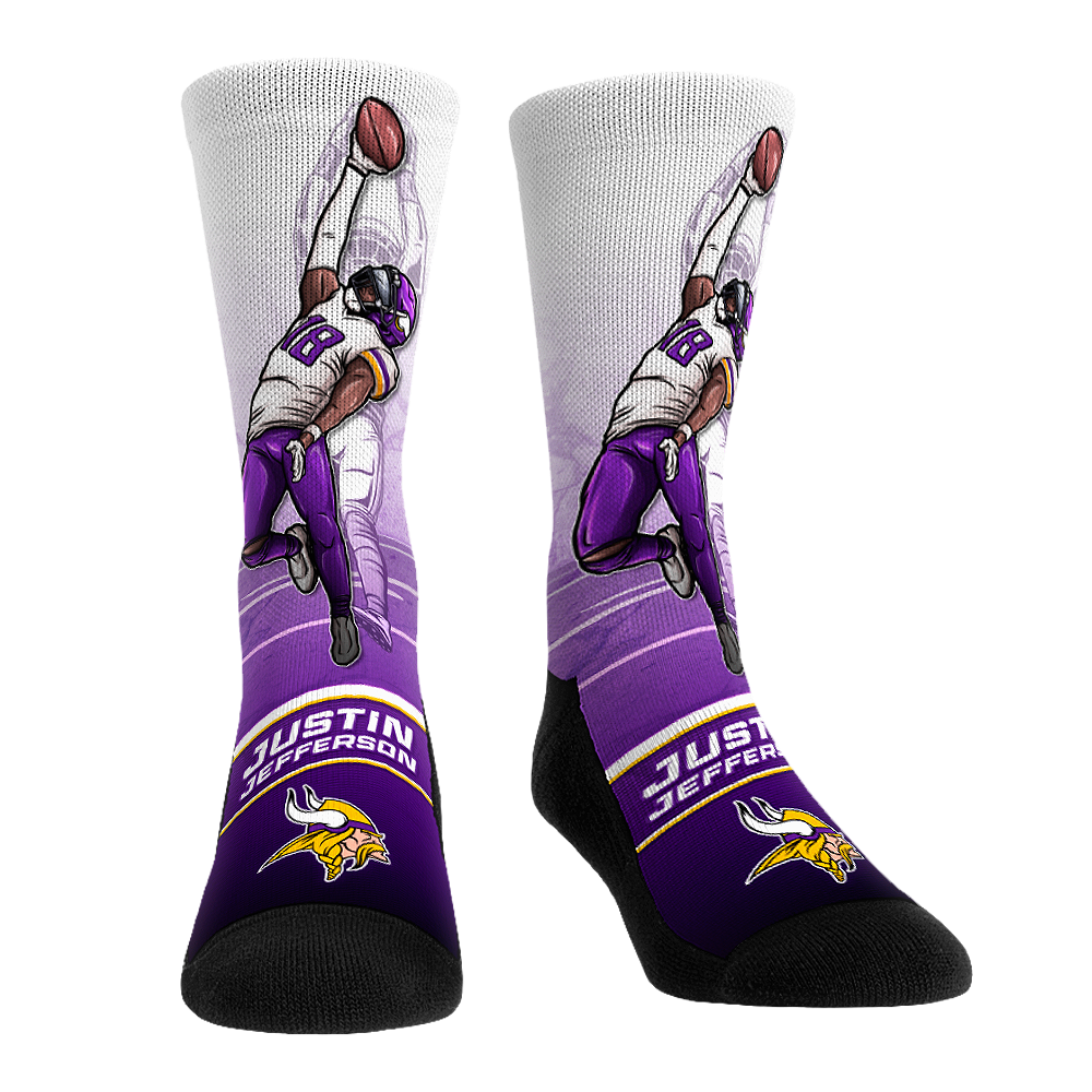 Rock 'Em Socks Justin Jefferson - Minnesota Vikings  - One Hand Catch — main product shot