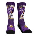 Rock 'Em Socks Justin Jefferson - Minnesota Vikings  - Retro Photo — main product shot