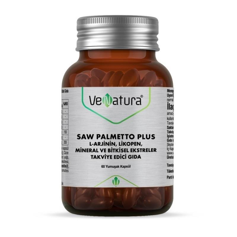 VeNatura Saw Palmetto Plus - Prostate Health Support Supplement for Men - 60 Capsules