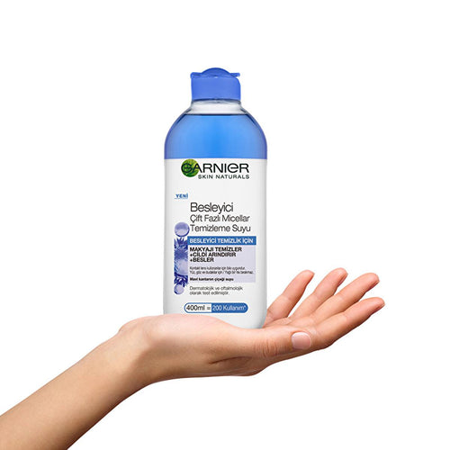 Garnier Micellar Cleansing Water - Gentle Makeup Remover for All Skin Types, Contact Lens Friendly - 13.53 fl oz