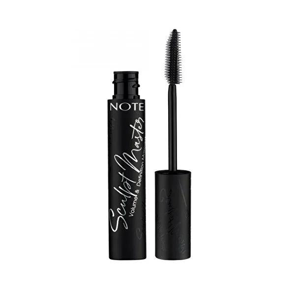 Note Cosmetics Sculpt Master Deep Black Mascara: Volumizing, Lengthening & Curling - Dramatic Lash Effect with Silicone Brush