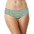 Love Libby Panties Blue and Green Striped Modal Bikini with Ruching — lifestyle context