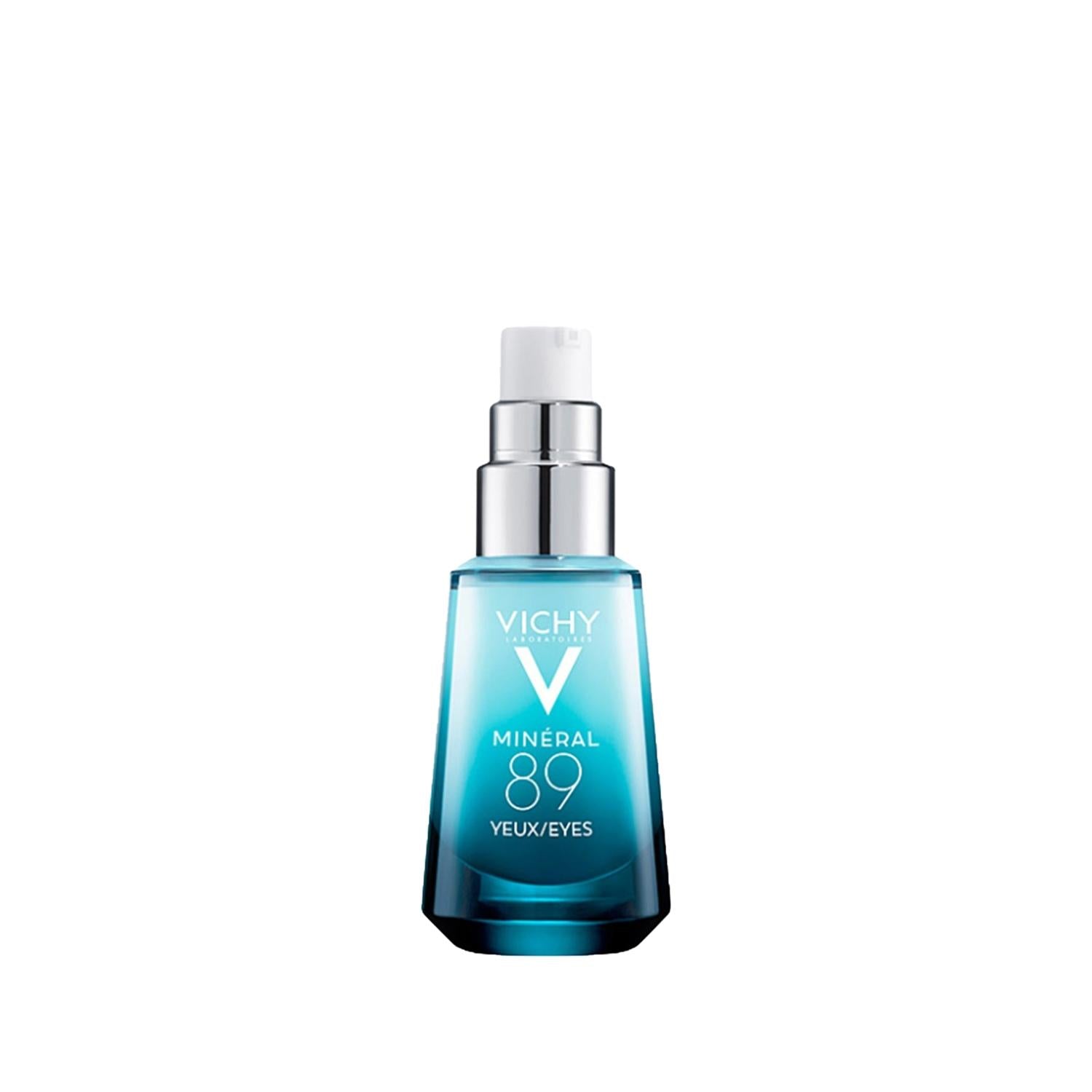 Vichy Mineral 89 Eye Care Serum with Hyaluronic Acid - Hydrating, Anti-Aging Eye Serum for Delicate Skin