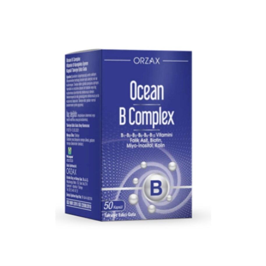 OceanB - Vitamin B Complex Supplement, 50 Capsules