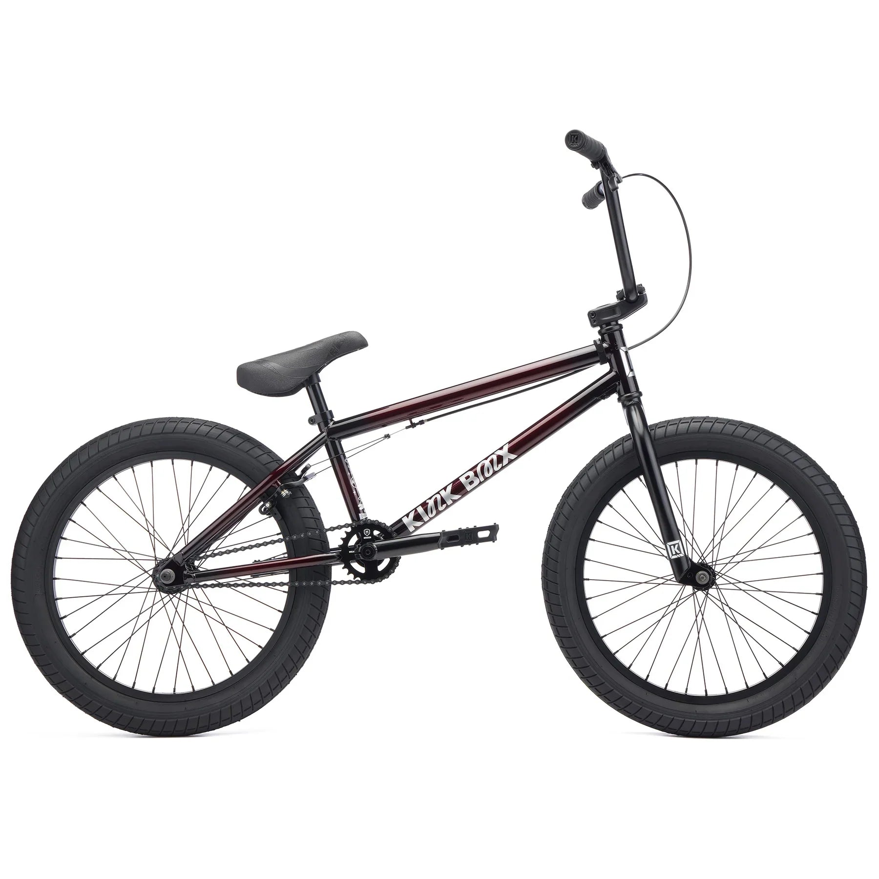 Kink 2027 Curb 20" Complete BMX Bike - Black Cherry