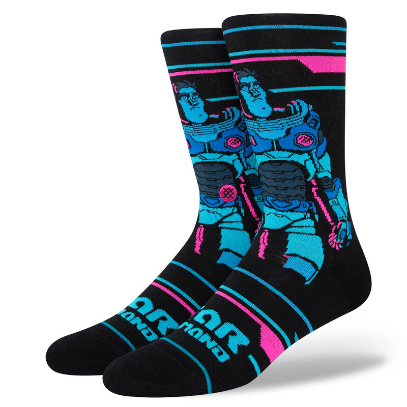Stance Disney Pixar X Stance Lightyear Kids Crew Socks - Black by Skates USA