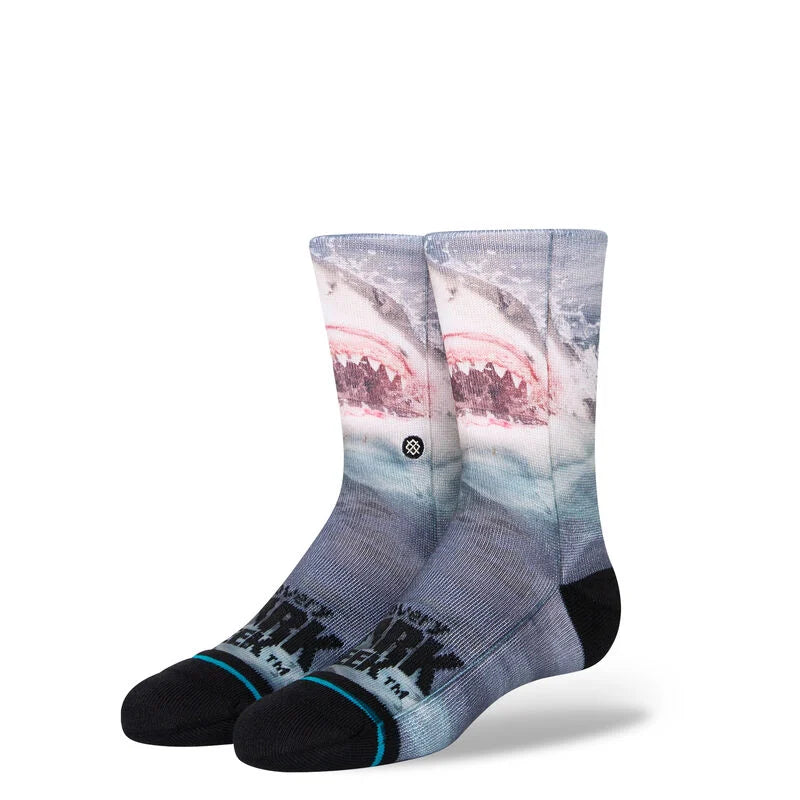 Stance Shark Week X Stance Kids Crew Socks - Blue by Skates USA